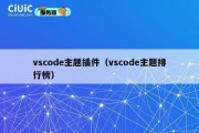 vscode主题插件（vscode主题排行榜）