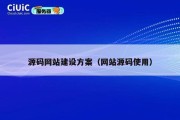 源码网站建设方案（网站源码使用）