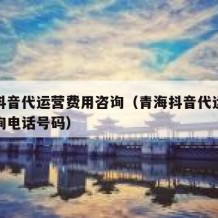 青海抖音代运营费用咨询（青海抖音代运营费用咨询电话号码）