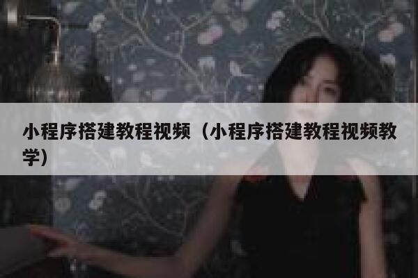 小程序搭建教程视频（小程序搭建教程视频教学） 第1张