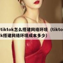 tiktok怎么搭建网络环境（tiktok搭建网络环境成本多少）
