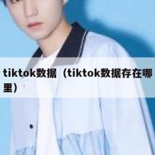 tiktok数据（tiktok数据存在哪里）