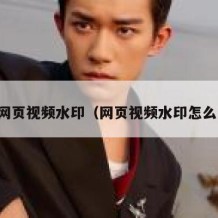 去除网页视频水印（网页视频水印怎么去掉）