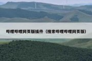 哔哩哔哩网页版插件（搜索哔哩哔哩网页版）
