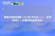 根据当前时间戳（2024年6月28日 15:47，北京时间），计算动态选择项目：
