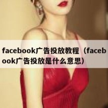 facebook广告投放教程（facebook广告投放是什么意思）