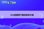 91v短视频下载的简单介绍