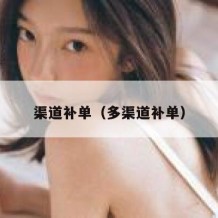 渠道补单（多渠道补单）