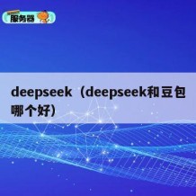 deepseek（deepseek和豆包哪个好）