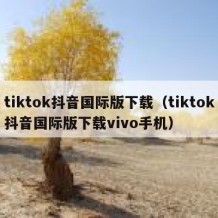 tiktok抖音国际版下载（tiktok抖音国际版下载vivo手机）