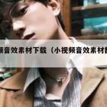 短视频音效素材下载（小视频音效素材都出自哪）
