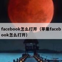facebook怎么打开（苹果facebook怎么打开）