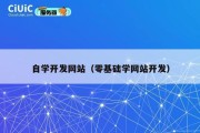 自学开发网站（零基础学网站开发）