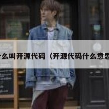 什么叫开源代码（开源代码什么意思）