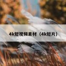4k短视频素材（4k短片）