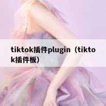 tiktok插件plugin（tiktok插件板）