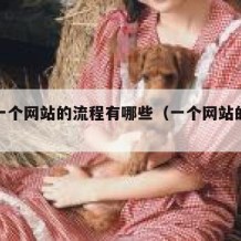 制作一个网站的流程有哪些（一个网站的制作过程）