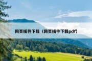 网页插件下载（网页插件下载pdf）