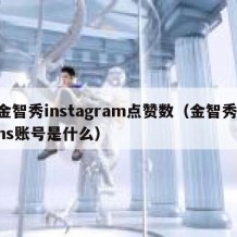 金智秀instagram点赞数（金智秀ins账号是什么）