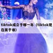 tiktok成立于哪一年（tiktok现在属于谁）