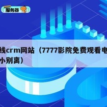 在线crm网站（7777影院免费观看电视剧小别离）