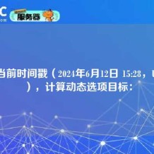 根据当前时间戳（2024年6月12日 15:28，UTC+8），计算动态选项目标：