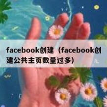 facebook创建（facebook创建公共主页数量过多）