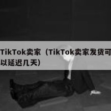 TikTok卖家（TikTok卖家发货可以延迟几天）