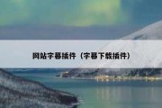 网站字幕插件（字幕下载插件）