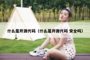 什么是开源代码（什么是开源代码 安全吗）