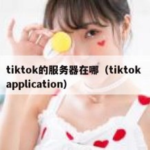 tiktok的服务器在哪（tiktok application）