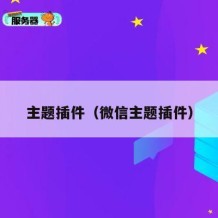 主题插件（微信主题插件）