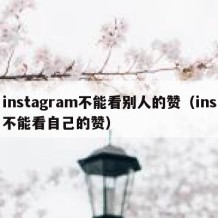 instagram不能看别人的赞（ins不能看自己的赞）