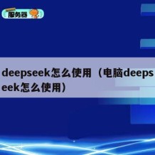 deepseek怎么使用（电脑deepseek怎么使用）