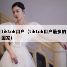 tiktok用户（tiktok用户最多的国家）