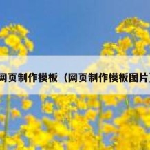 网页制作模板（网页制作模板图片）