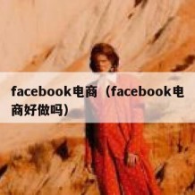 facebook电商（facebook电商好做吗）