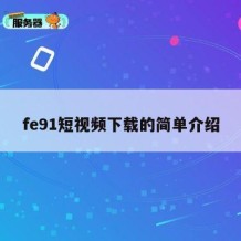 fe91短视频下载的简单介绍
