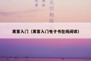 黑客入门（黑客入门电子书在线阅读）