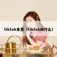 tiktok本意（tiktok叫什么）