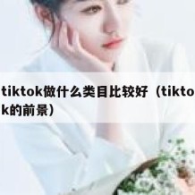tiktok做什么类目比较好（tiktok的前景）