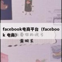 facebook电商平台（facebook 电商）