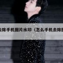 如何去除手机图片水印（怎么手机去除图片水印）