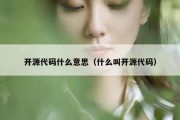开源代码什么意思（什么叫开源代码）