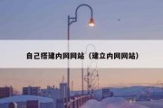 自己搭建内网网站（建立内网网站）