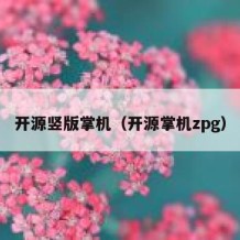 开源竖版掌机（开源掌机zpg）