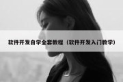 软件开发自学全套教程（软件开发入门教学）