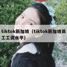 tiktok新加坡（tiktok新加坡员工工资水平）