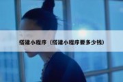 搭建小程序（搭建小程序要多少钱）