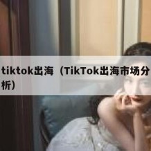 tiktok出海（TikTok出海市场分析）